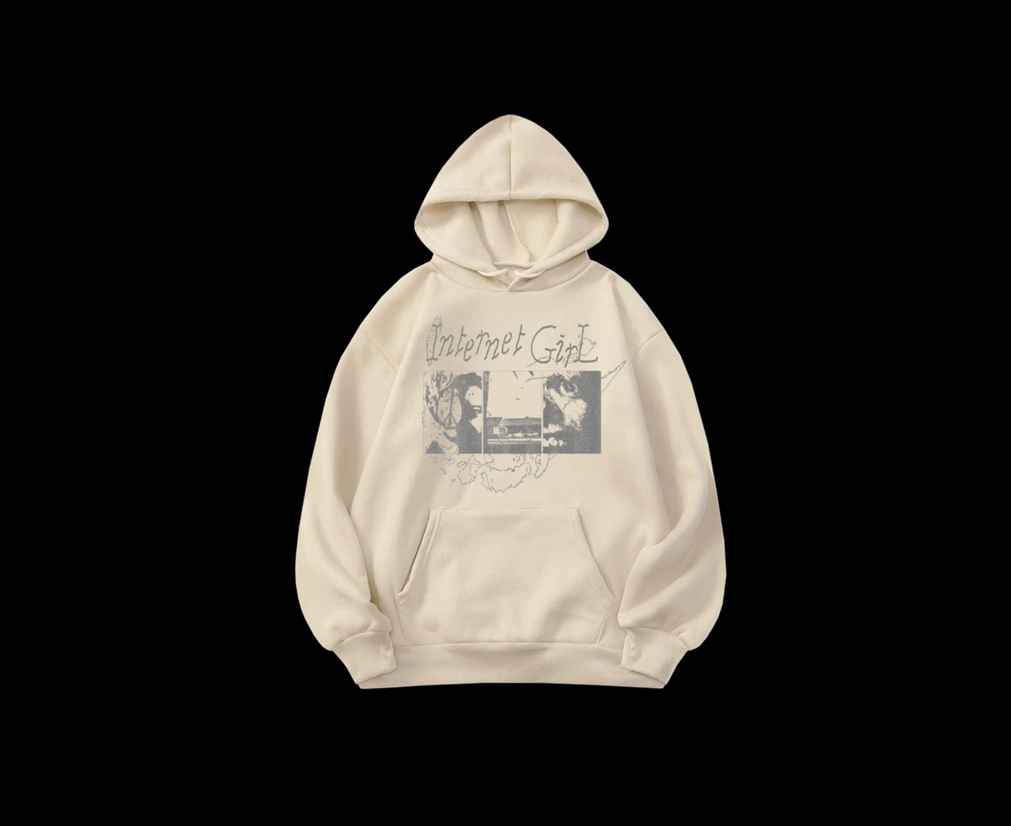 Internet Girl - Cream Hoodie