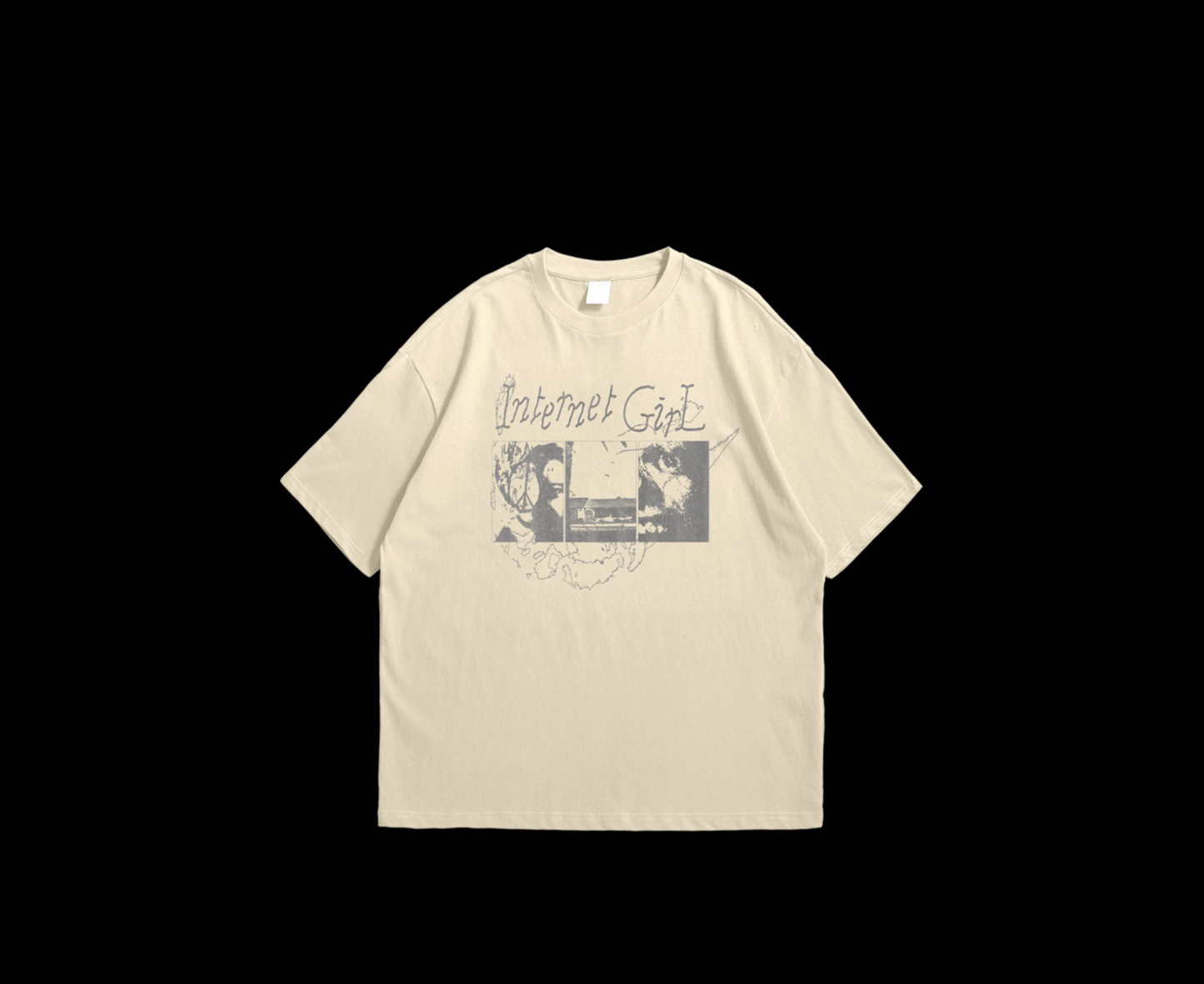 Internet Girl - Cream Tee