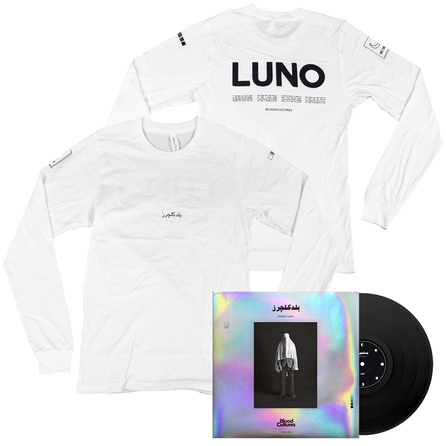Blood Cultures - LUNO Vinyl (2nd Edition) + LUNO White Long Sleeve Bundle