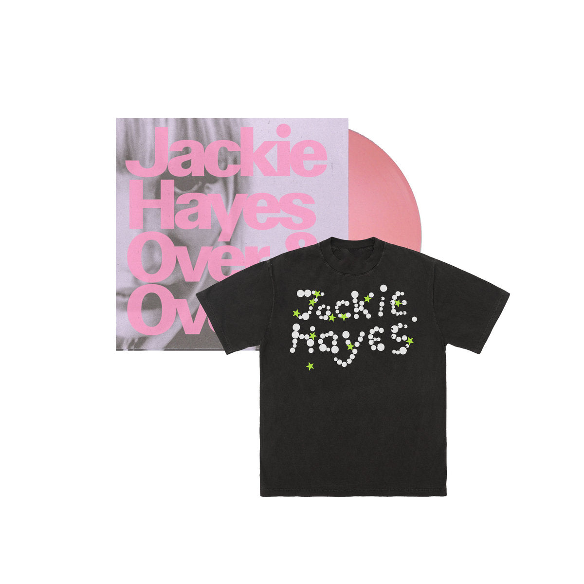 Jackie Hayes - Over & Over - Vinyl LP x T-Shirt Bundle