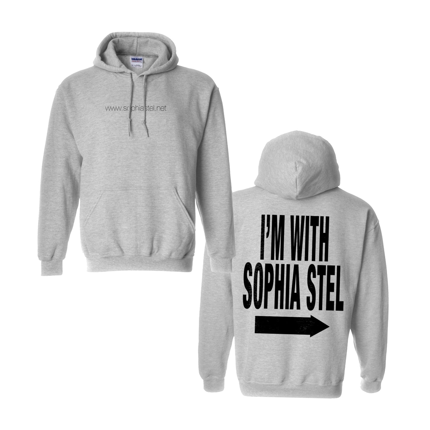 Sophia Stel - I'M WITH SOPHIA STEL (GREY HOODIE)