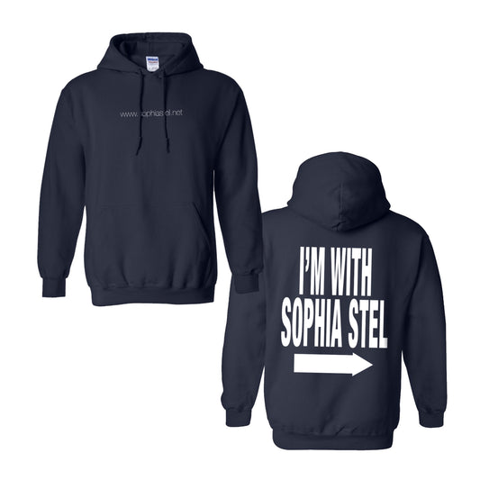 Sophia Stel - I'M WITH SOPHIA STEL (NAVY HOODIE)