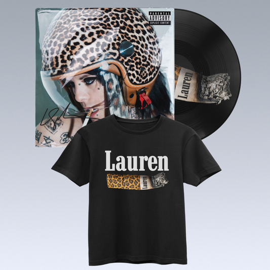 PRE-ORDER: Lauren Sanderson - LAUREN (Signed Vinyl + Black Tee Bundle)